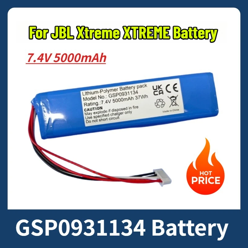 

7.4V 5000mAh GSP0931134 for JBL Xtreme XTREME Battery