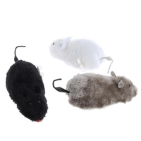Wind up Racing Mice Cartoon Plush Pet Kitten Interactive for Cats
