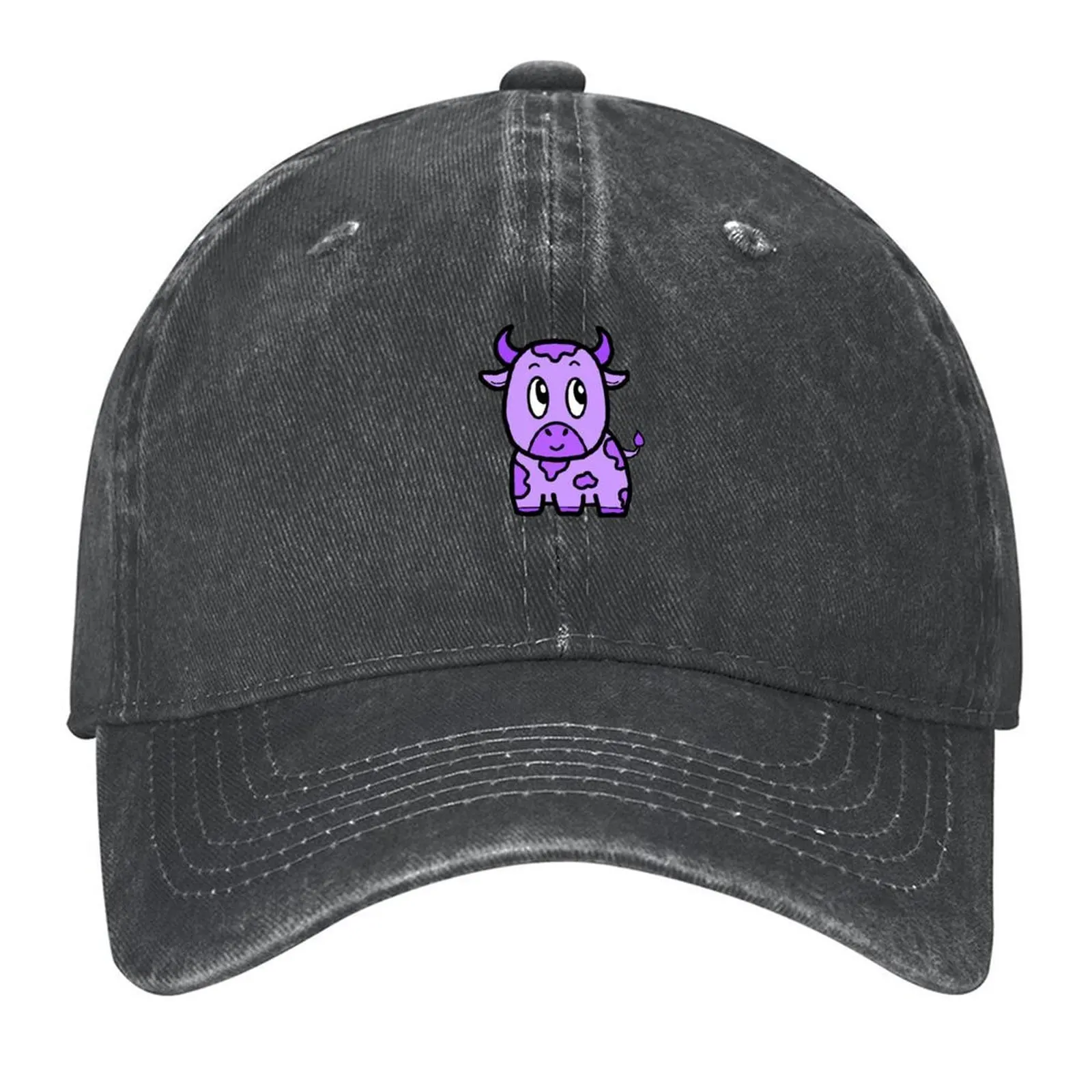 

Purple Cow Baseball Cap luxury caps cute New In The Hat Beach Outing For Girls Men's