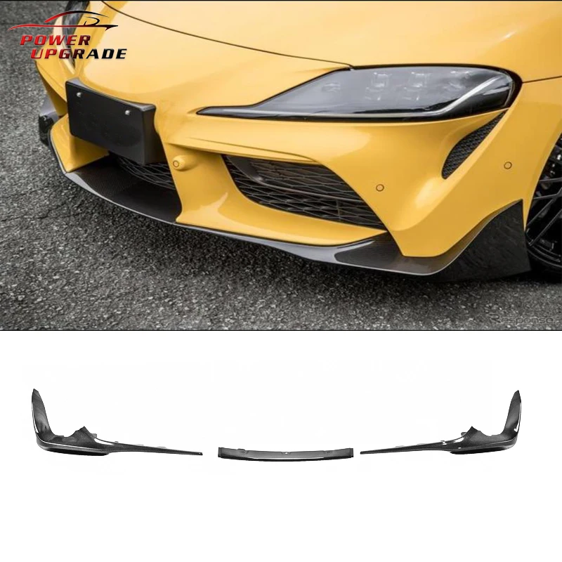 

For Toyota Gr Supra A90 A91 Mk5 TRD Style Front Lip Spoiler Carbon Fiber Front Splitter Bumper Spoiler Chin Car Accessories