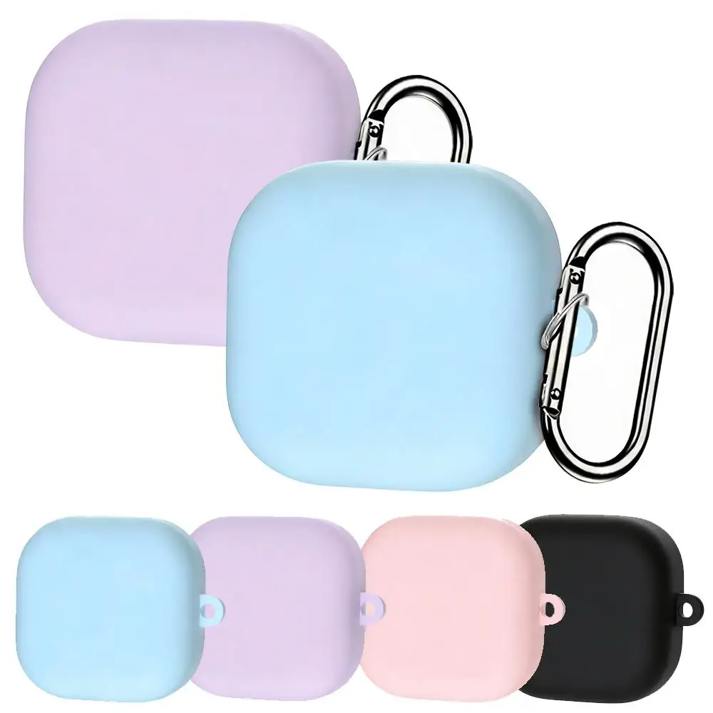 XDcase Solid Color Liquid Silicone Earbuds Case Wireless Earphones Protector with Hook for Samsung Galaxy Buds4 / 4 Pro