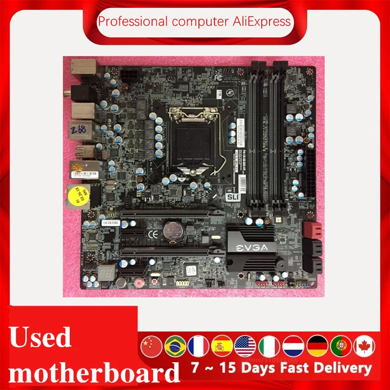 

For EVGA Z68 Computer Motherboard LGA 1155 DDR3 SATA3 USB3.0 For Intel Z68M Desktop Mainboard Used