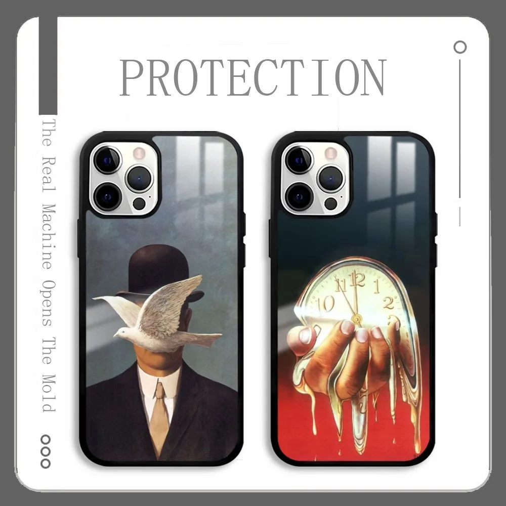 Rene Magritte Art Phone Case For IPhone 16 15 14 13 12 11 Pro Xs Max Mini Plus Celulares Hard Funda