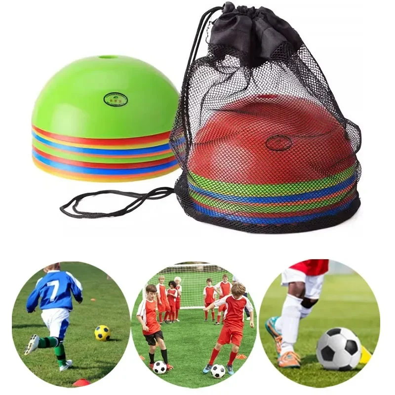 

10Pcs Soccer Training Sign Dish Pressure Resistant Cones Marker Discs Outdoor Basketball Football Training Agility Accessories