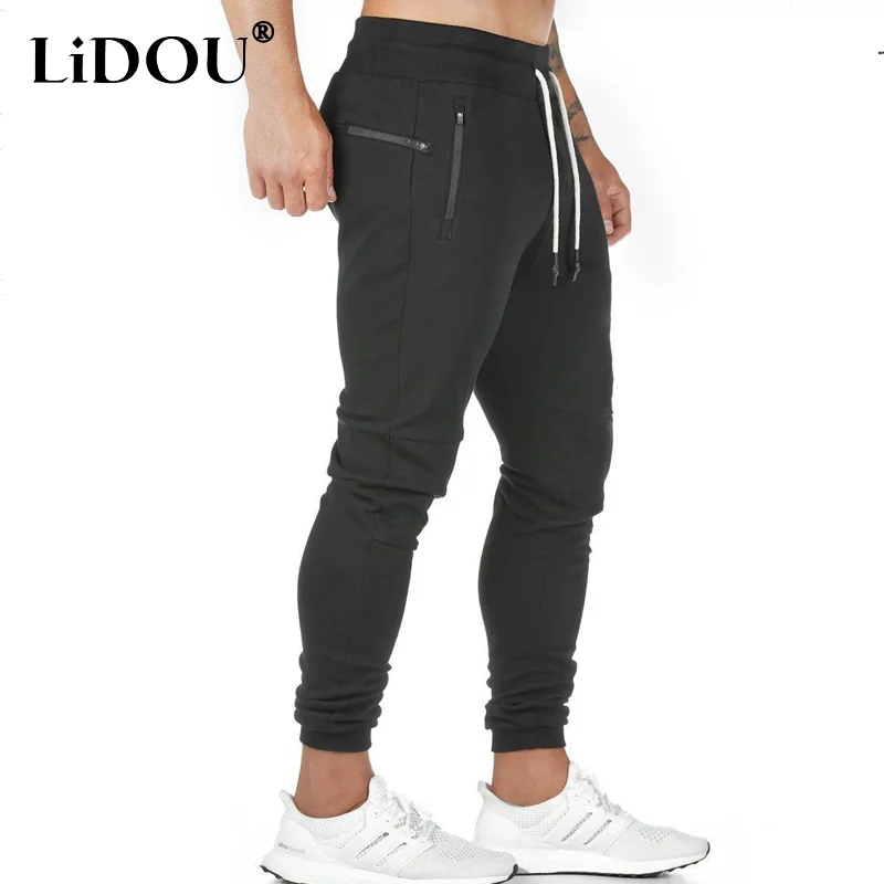 

2023 New Korean Fashion Autumn Chic Pants Men Sports Chic Safari Casual Neat Capable Street Hipster Vintage Geeky Chic Style