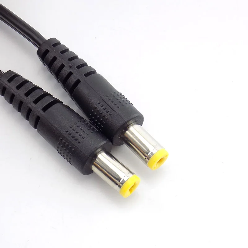 30Cm Dc Voedingskabel Mannelijk Naar Mannelijk Verlengsnoeren Cctv Connector Adapter 5.5X2.1Mm Stekker