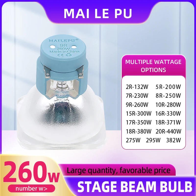 Mailepu Originele Hot Selling 9r 260W Metaalhalidelamp Activiteit Straal R9-260W Bol