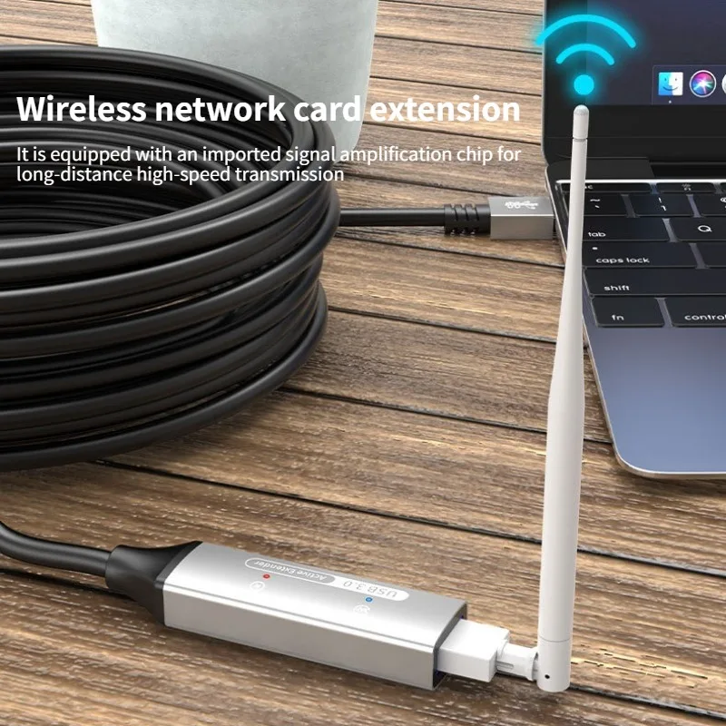 Active USB 3.0 Extension Cable 5M Male To Female 3.0 Extension Cord with Booster Type C USB C To USB 3.0 Active Cable 5M