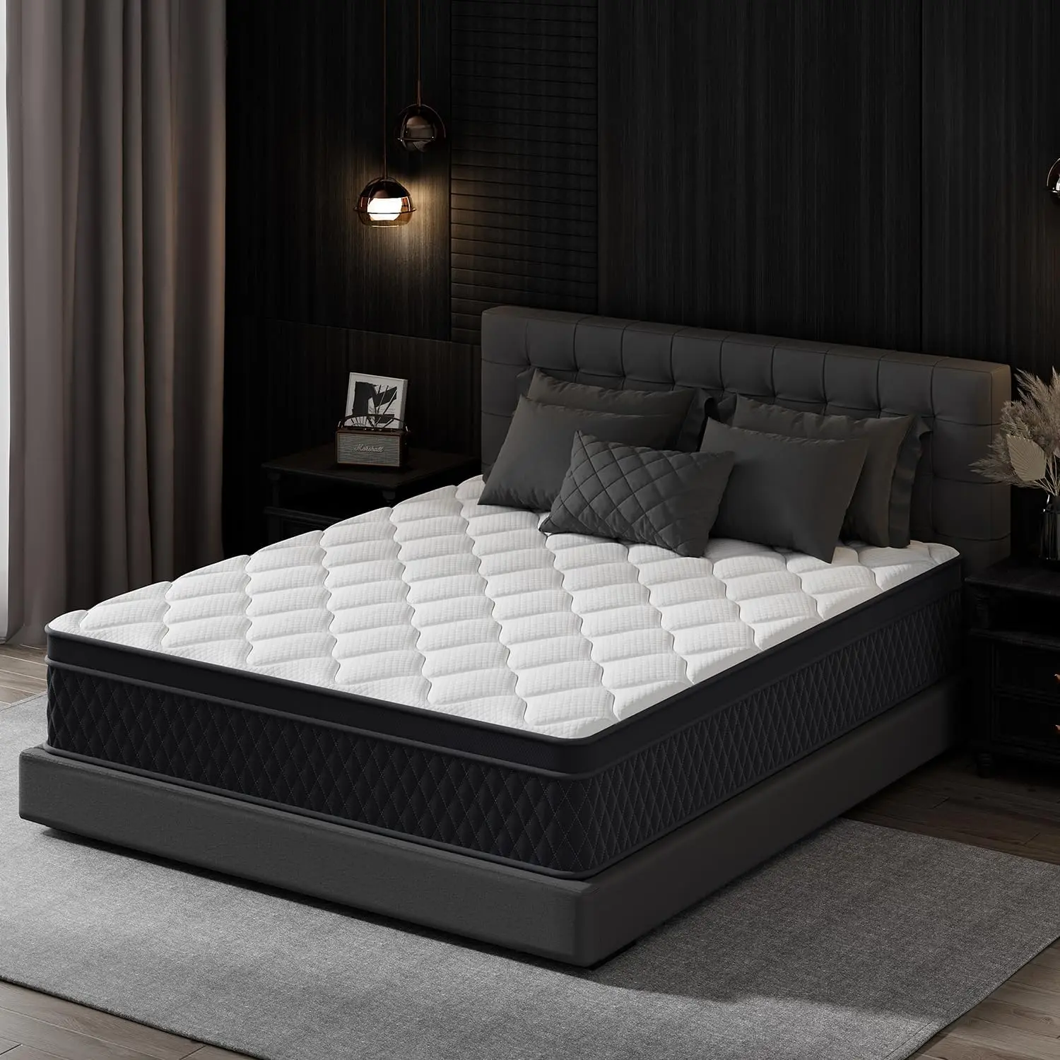 10 Inch Twin XL Mattress,Memory Foam Hybrid Mattress in a Box,Individually Pocketed Springs for Isolate Motion