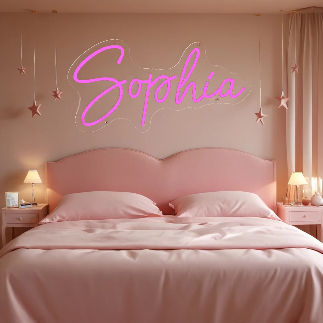 Custom Name Neon Sign Room Wall Decoration Light LED Neon Lights for Birthday Wedding Living Room Home Decor Personalized Gifts