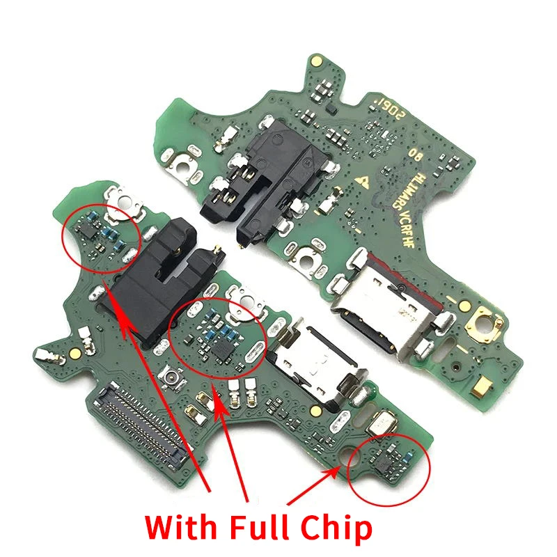 USB Micro Charging Charging Connector Board Flex Slot Port Dust Plug Replacement Spare Parts New For Huawei P30 Lite