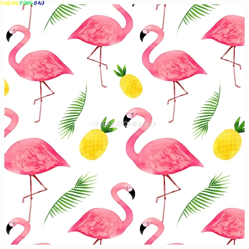 Vinyl Custom Landscape Flamingo Photography Backdrops Props Coconut Christmas Fairy Tale Theme Photo Studio Background  FF-02