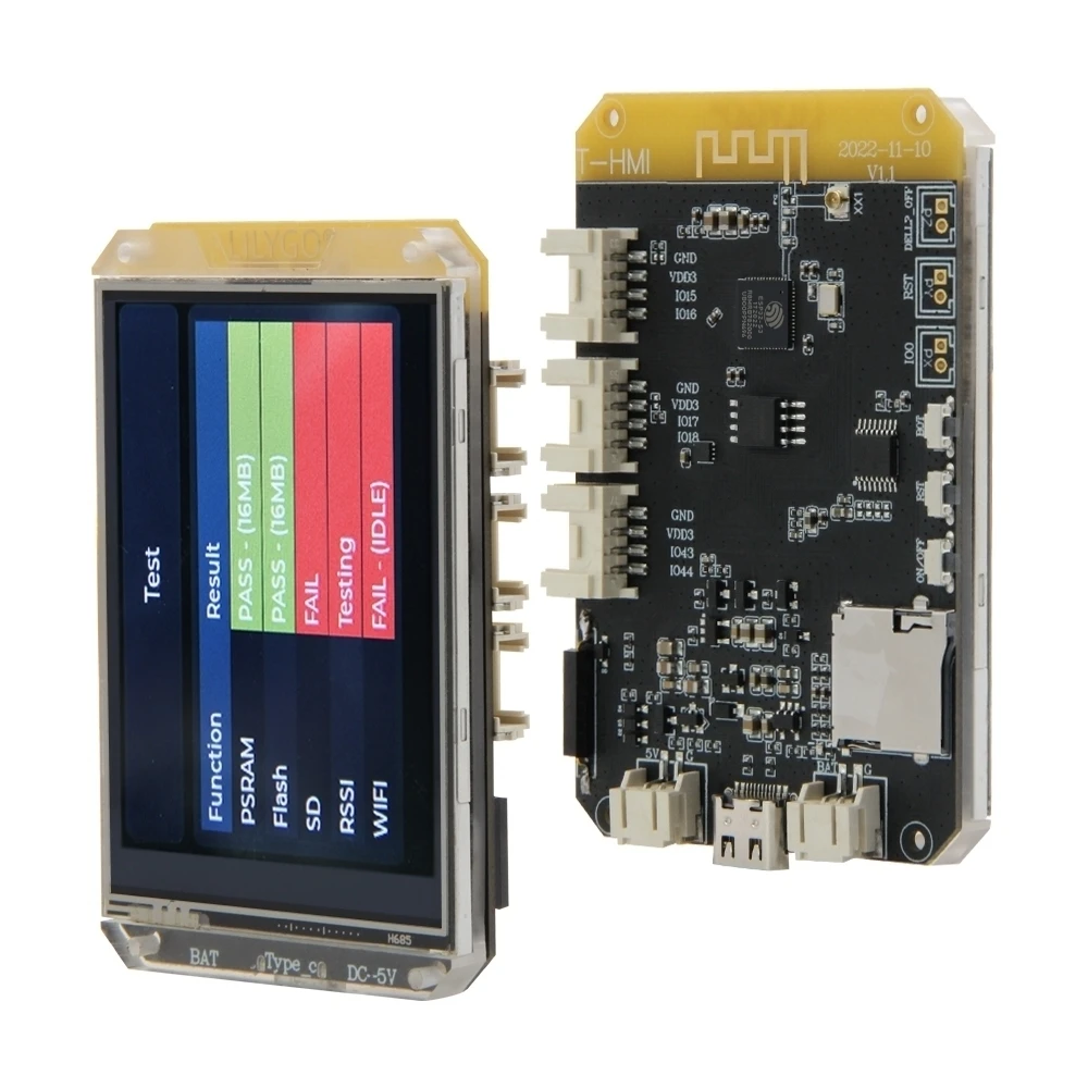 T-HMI ESP32-S3 Touch Display 2.8 inch ST7789 LCD Screen WIFI Bluetooth 5.0 Module Support TF Type C On-Board 16MB Flash