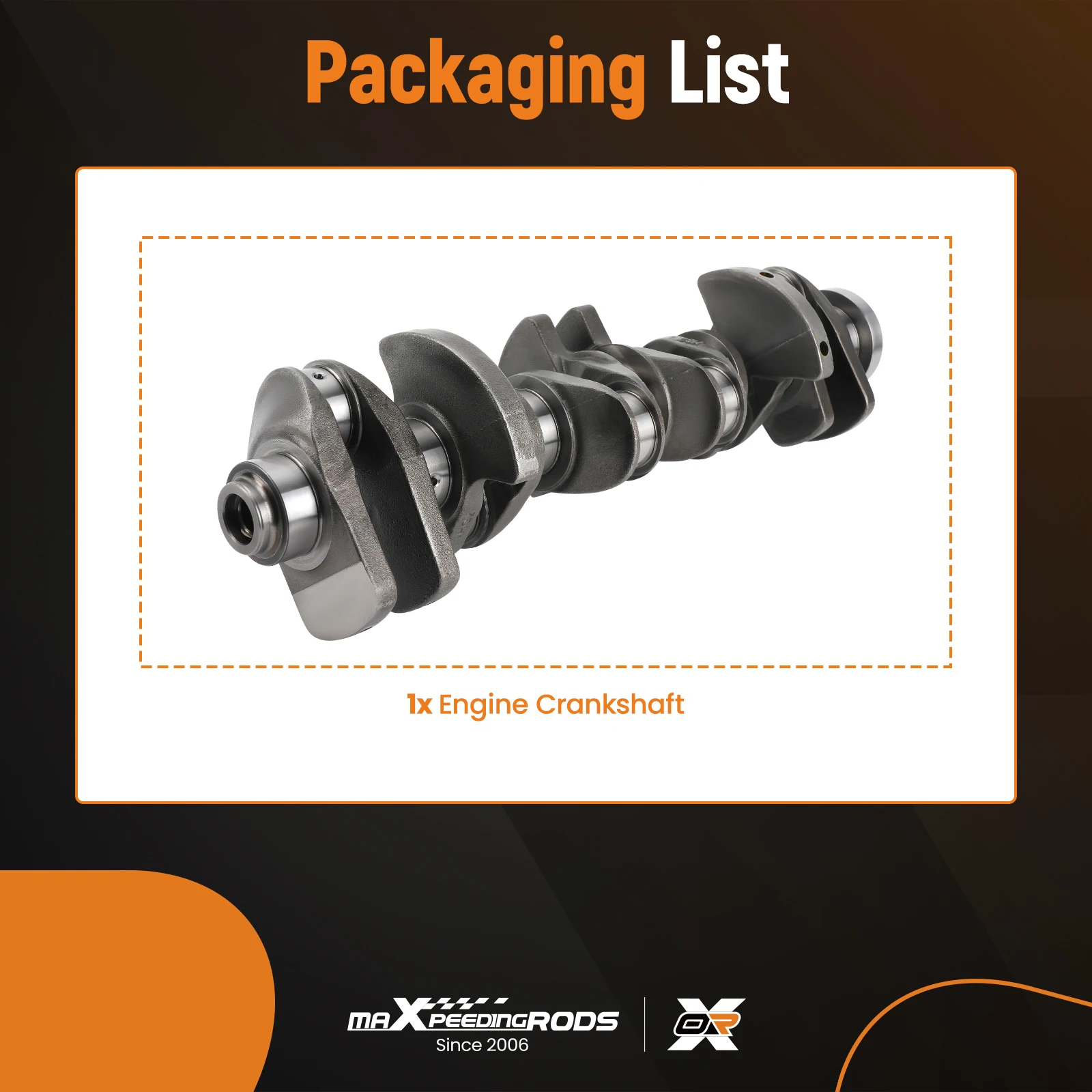 

Engine Crankshaft 11212163665 For BMW X1 X4 X5 E70 X6 E71 xDrive35i N55 3.0L