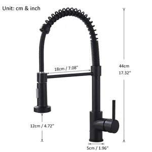 Black matte pulls down the kitchen tap chrome double ways nozzle hot water mixer and cold crane sink sink sink bronze cuisine 8 Main Sales Tap Gourmet Kitchen Tap - №4