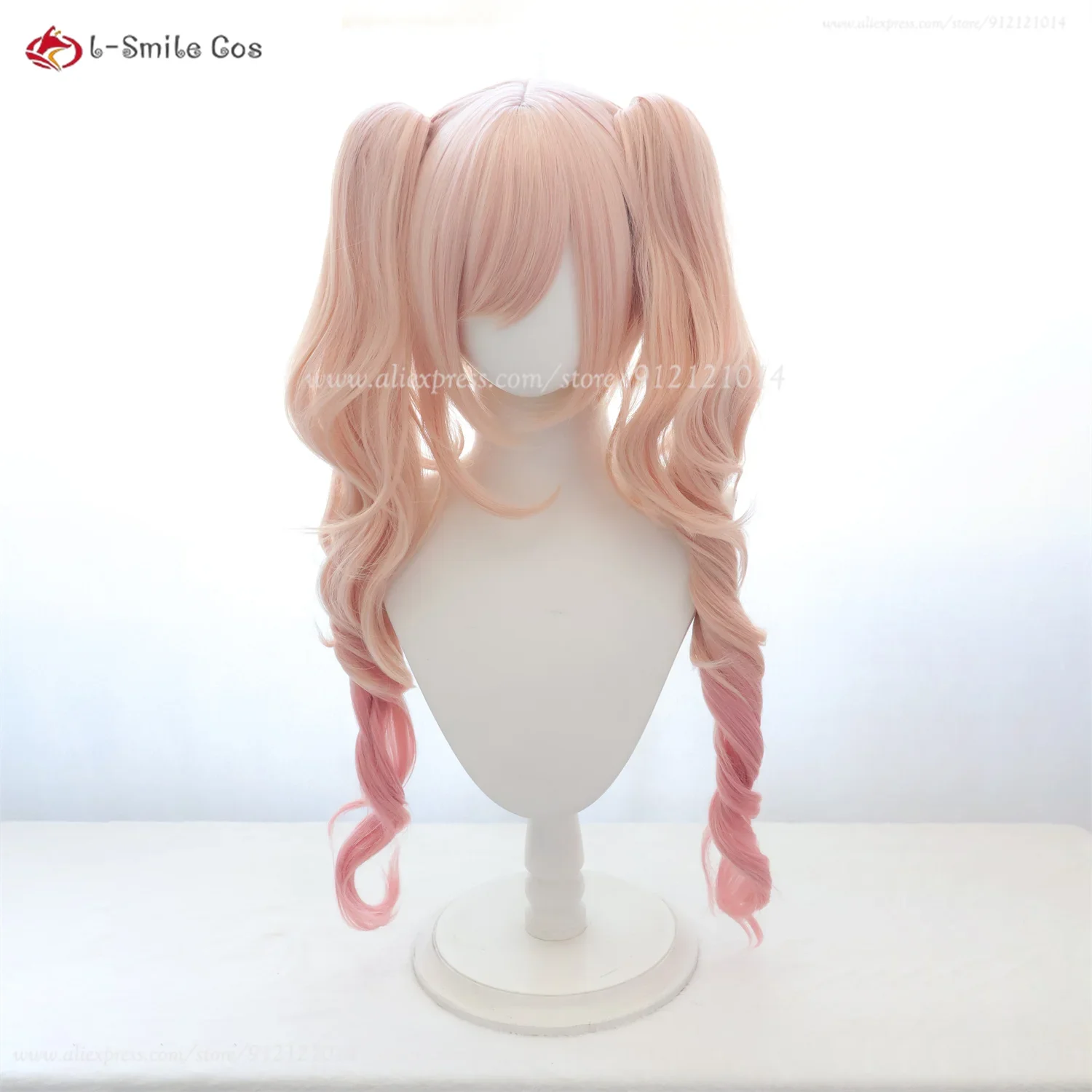 Anime Kitagawa Marin Kitagawa Cosplay Wig Long Blonde Pink Wig With Ponytail Clip Heat Resistant Synthetic Hair Maid Style Wig