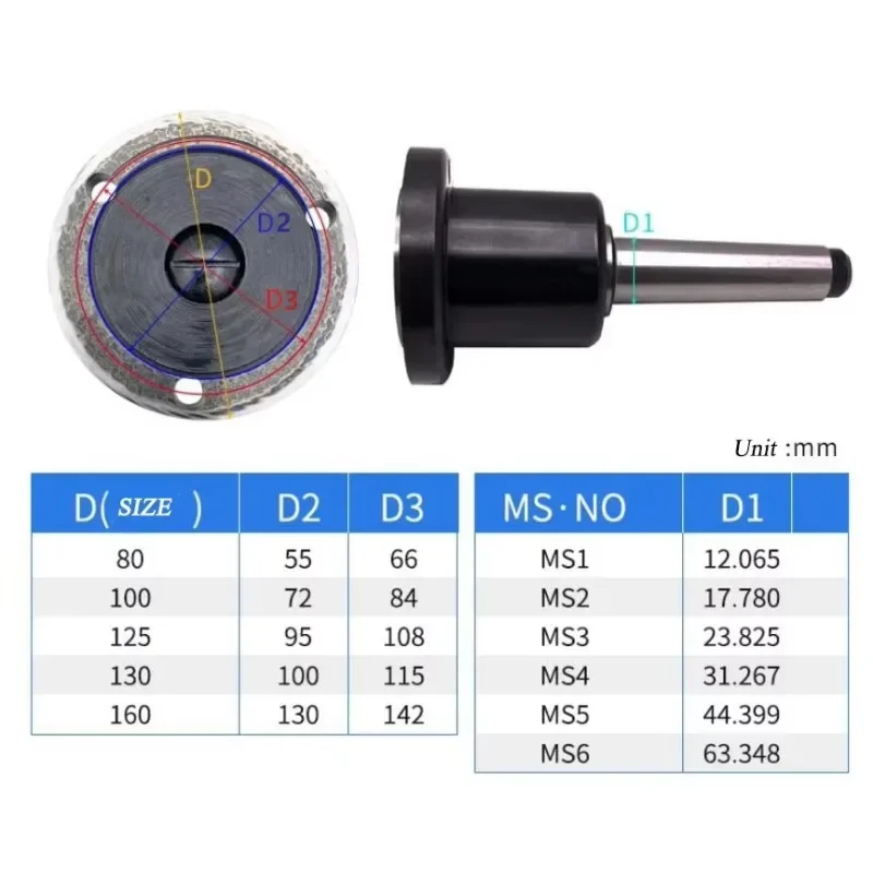 Rotary Type Taper MT2 MT3 MT4 MT5 Lathe Chuck Shank Flange 3 Jaw 4 Jaw Chuck Adapter 80mm 100mm 125mm 160mm 200mm