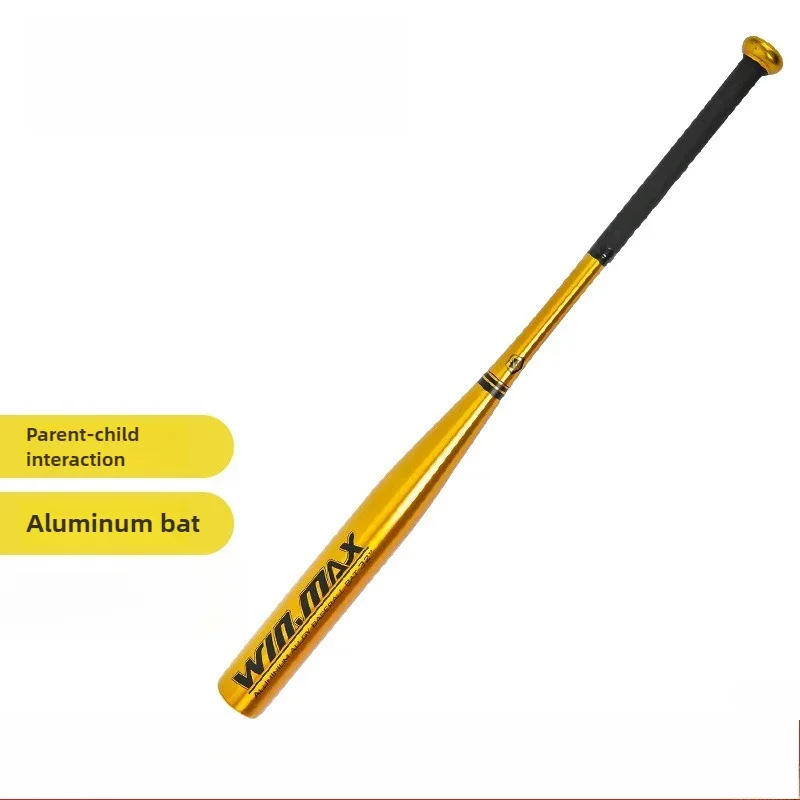 32 Rubber Handle Baseball Bat Simple Gold Baseball Bat Youth Recreation Baseball Bat