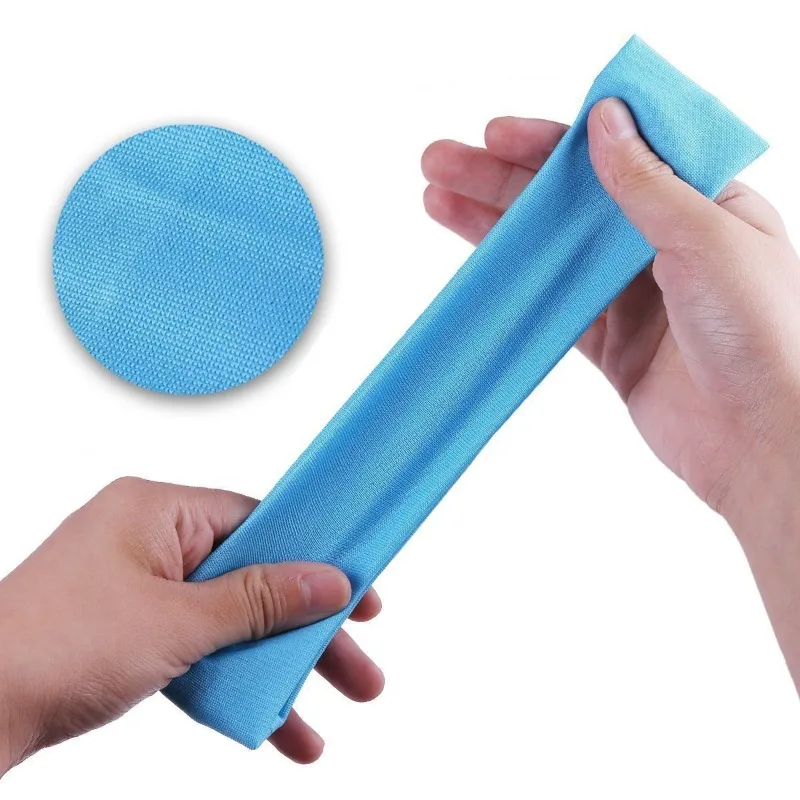 Solid Colour Elastic Sport Yoga Headbands Fashion Soft Elastic Polyester Sweatband Yoga Stretchy Headband for Women Man Girl