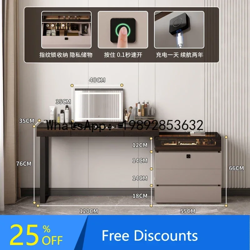 

F1 minimalist dresser, chest, integrated bedroom, end of bed corner storage cabinet, light luxury, high-end sense flip-top