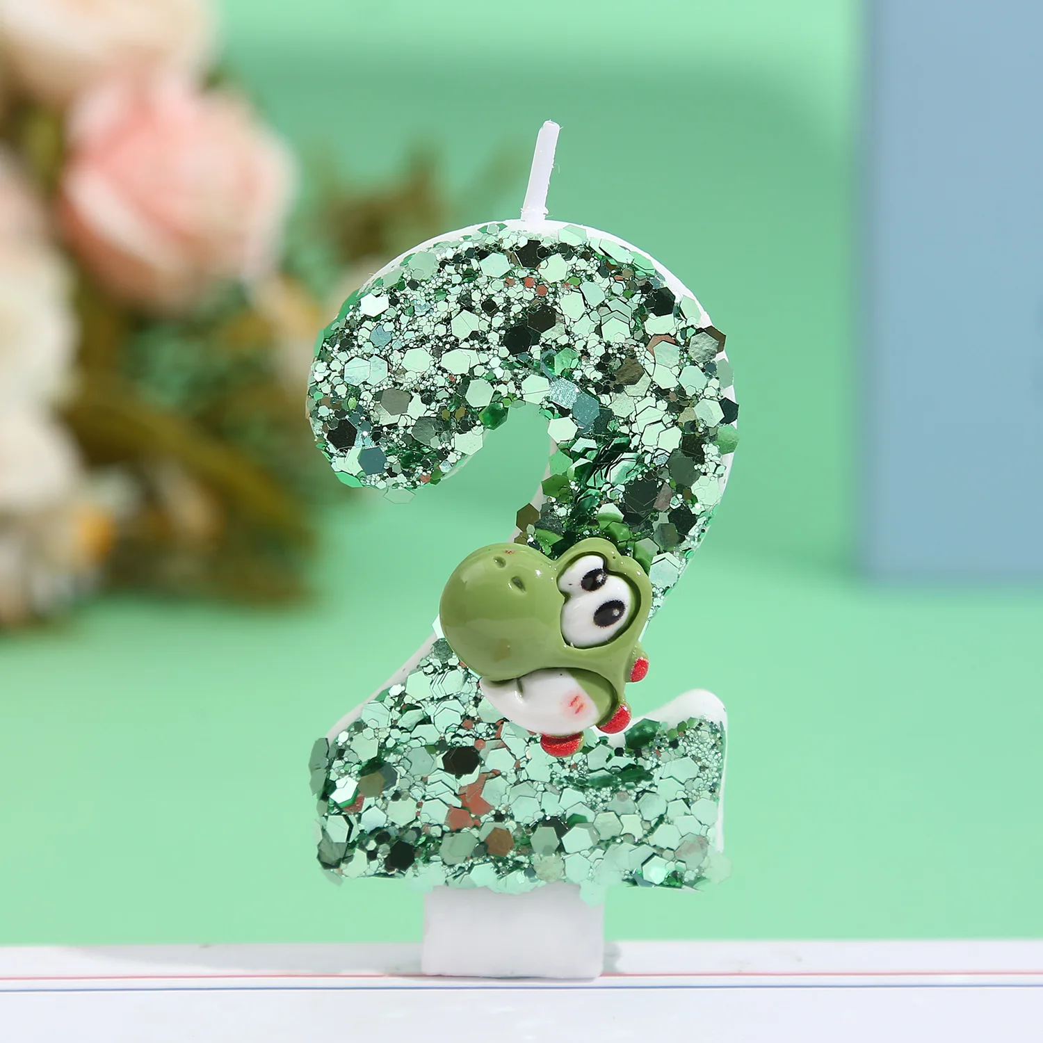 

0-9 Cartoon Dinosaur Theme Party Birthday Candle Happy Birthday Cake Candle Birthday Baking Anniversary Animal Party Decoration