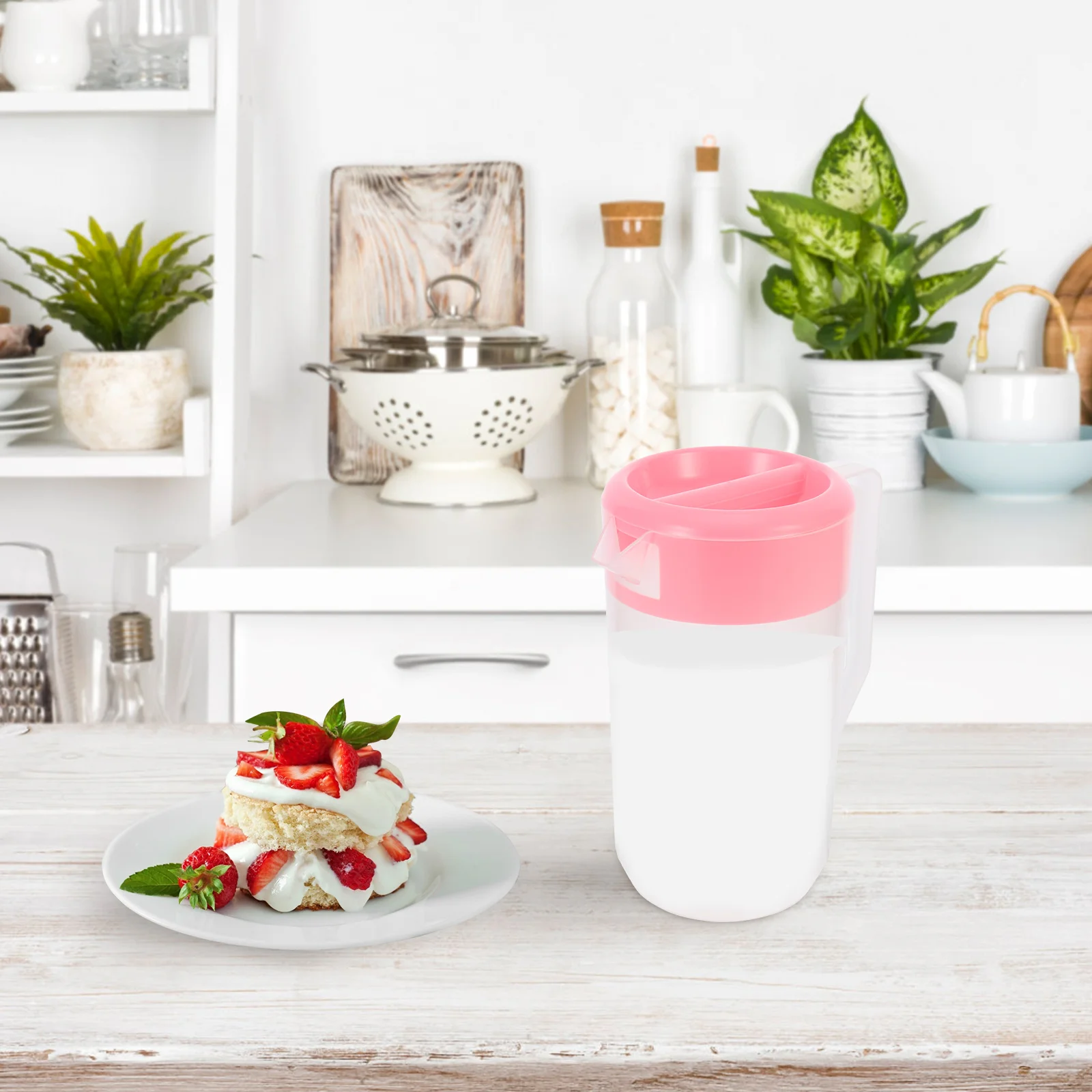 

Cold Water Pitcher Jug Kettle Plastic Premium Material Beer Ice Tea Beverage Milk Home Accessory Delicate Kitchen Household