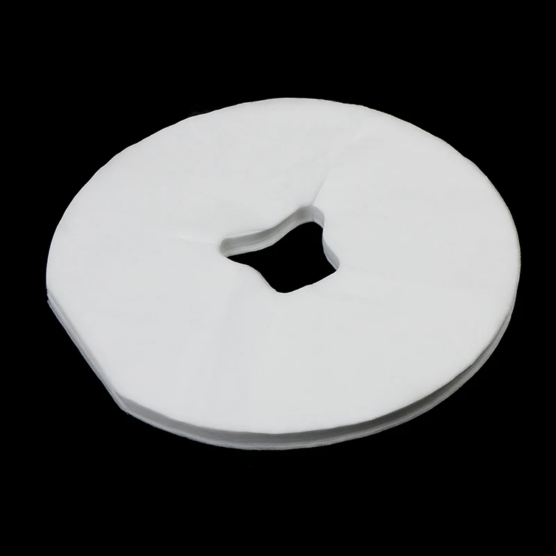 Hot Sale 100Pcs disposable face rest sheets headrest cradle covers for massage bed white
