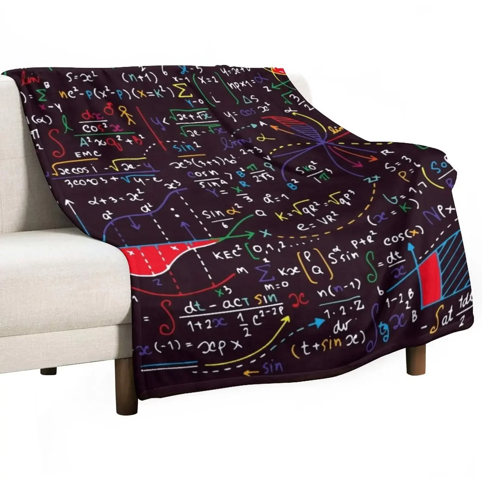 

Colorful Math Design Throw Blanket Stuffeds Thin Blankets