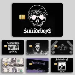 Hip Hop Suicideboys G59 Bank Credit Cards Bus Pass Stickers Cool Decoration Waterproof 4PCS Card