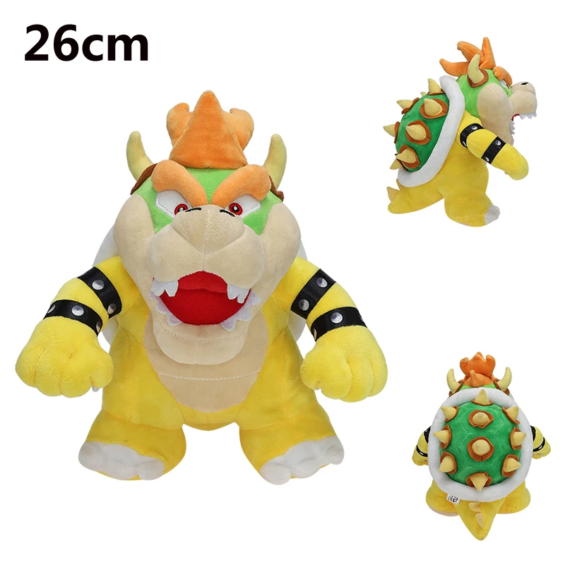 Peluche douce à l'effigie des personnages de Super Mario, Bowser, Meowser, Fury, King, K.Rool, idéal comme cadeau d'anniversaire ou de Noël pour un enfant