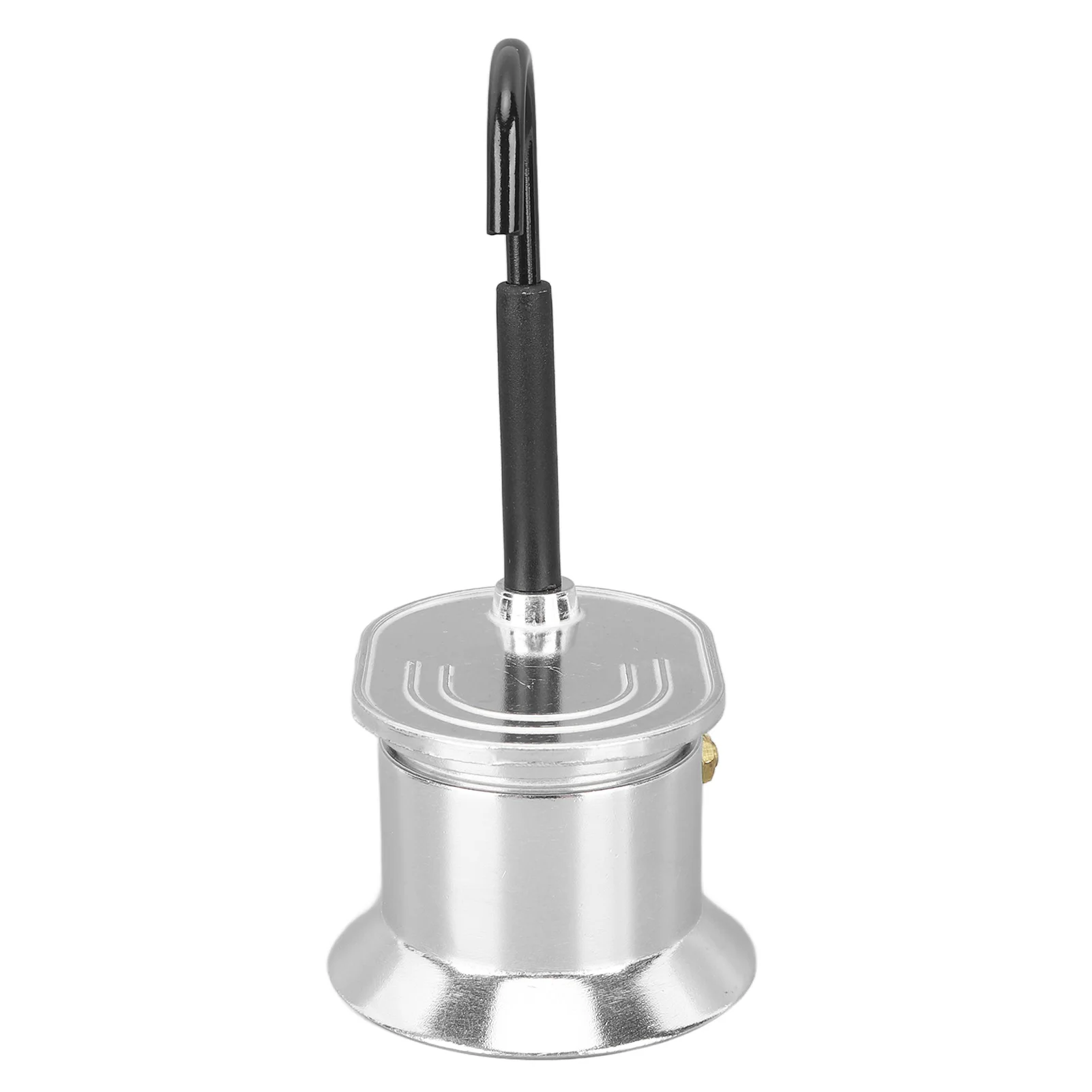 Single Tube Moka Pot 1 Cup 50ML Aluminum Alloy Spout Stovetop Italian Coffee Maker for Outdoor Parties Travel