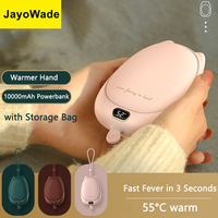 JayoWade New 10000mAh Hand Warmer Power Bank Portable Charger Powerbank for iPhone Samsung Huawei Xiaomi External Spare Battery