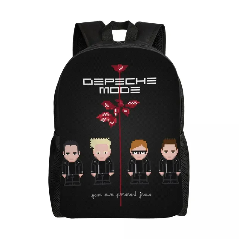 Mochila de viagem eletrônica Rock Depeche para homens e mulheres, modo legal, mochila para computador escolar, mochila para estudante universitário