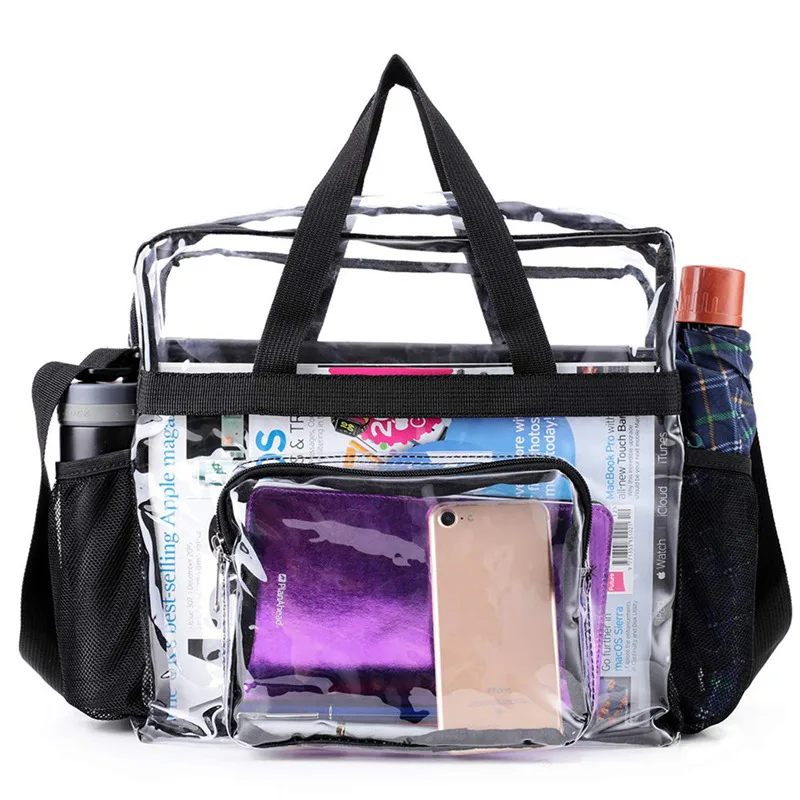 Borsa cosmetica grande impermeabile in PVC trasparente borsa da donna borsa da viaggio borsa da viaggio borsa da toilette da spiaggia borsa da