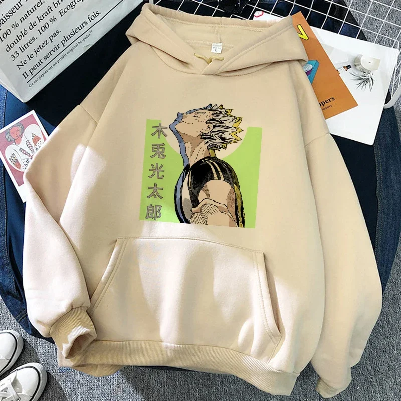 90er Jahre japanische Anime Haikyuu Hoodies Frauen lustige Karasuno fliegen hohe Grafik Streetwear Winter warme Mode männliche Sweatshirts Unisex