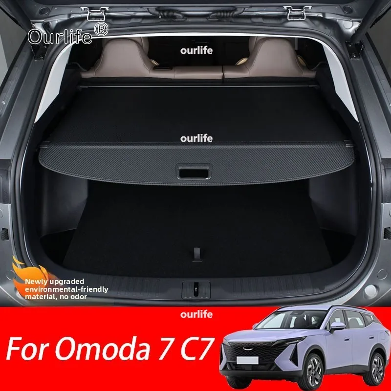 

For Omoda 7 C7 2026 2027 Car Cargo Cover Retractable Luggage Rack Waterproof Privacy Protector Accessories