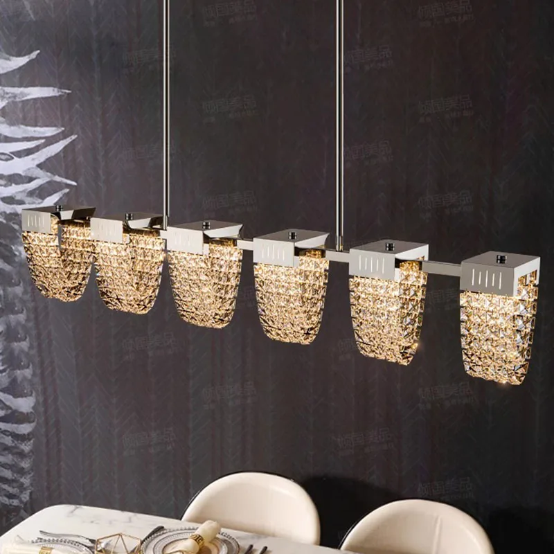 Imagem -05 - Decoração para Casaluzes Pendentes Lustre de Cristal Luxuoso para Sala de Estar Luminária Pendente para Quarto Luz de Teto Iluminação Interna