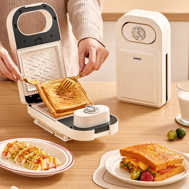 Electric Sandwich Maker Waffle Machine Toaster Baker  Breakfast Machine Pancake Donuts Sandwichera 220V