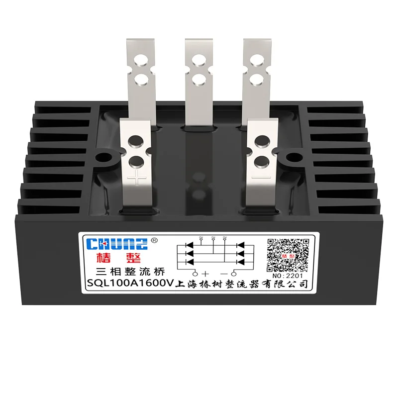 Three-Phase Bridge Rectifier SQL10A/50A/60A/100A/300A Bridge Rectifier Stack High Power