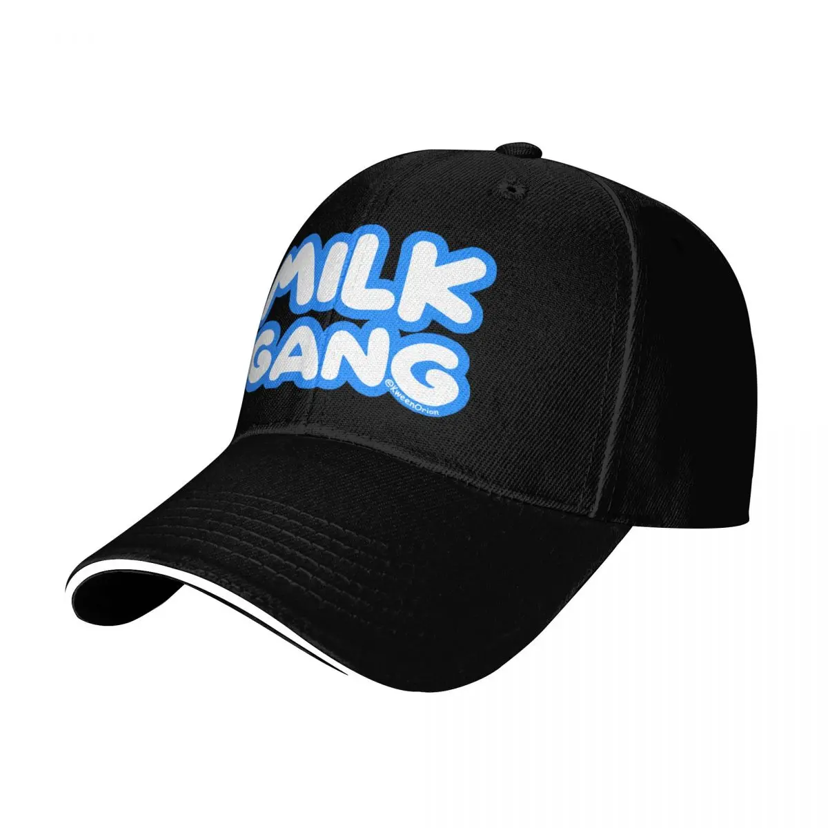 Milk Gang Baseball Cap Adjustable Buckle Closure Moisture Wicking Quick Dry Curved Brim Classic Fit