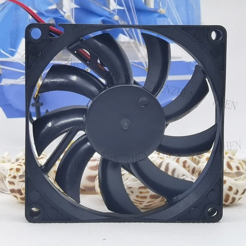 S New for DELTA EFB0812HHB DC12V 0.40A 8015 8CM 2 pin Double ball fan#QW