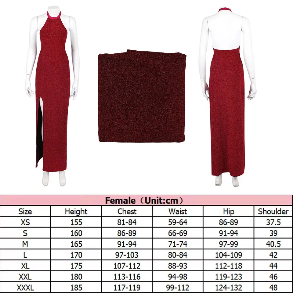 Rooney Cosplay Red Shiny Dress John Roleplay Wick Fantasia Ballerina Disguise Costume Outfits Halloween Carnival Party Suit - Image 6