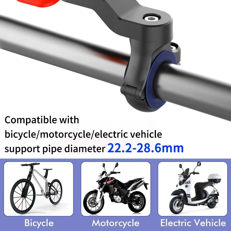 Soporte para Teléfono de Bicicleta, Soporte para Manillar de Bicicleta, Soporte para Teléfono de Navegación a Prueba de 