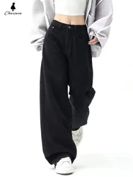 Frauen y2k Harajuku Hippie schwarz Baggy Jeans koreanische übergroße Jeans hose mit weitem Bein weibliche lässige Kpop Streetwear Hose