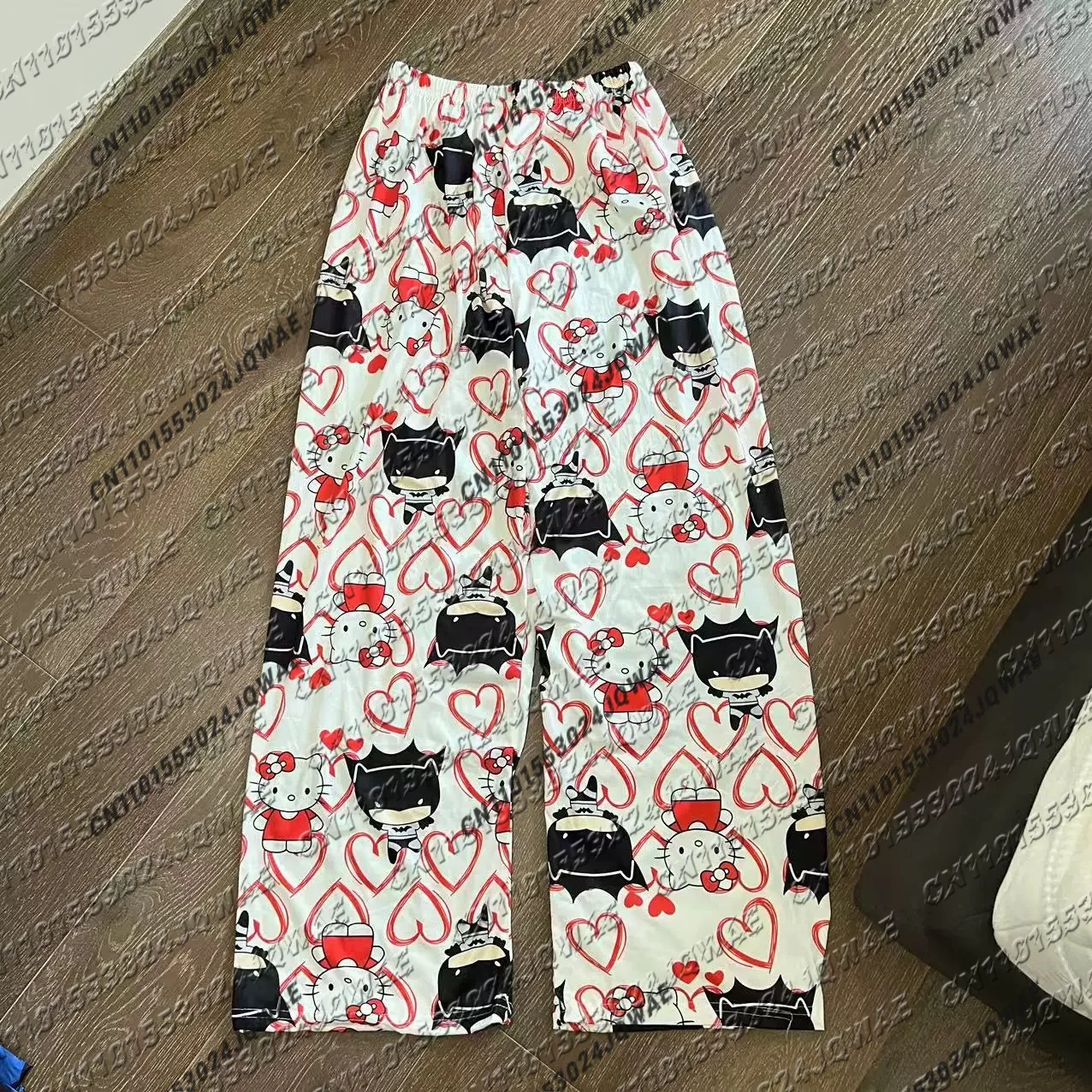 جديد حار الخريف والشتاء مرحبا كيتي التعاون 3D النوم السراويل طفل / الكبار أزياء عارضة السراويل فضفاضة ومريحة #5