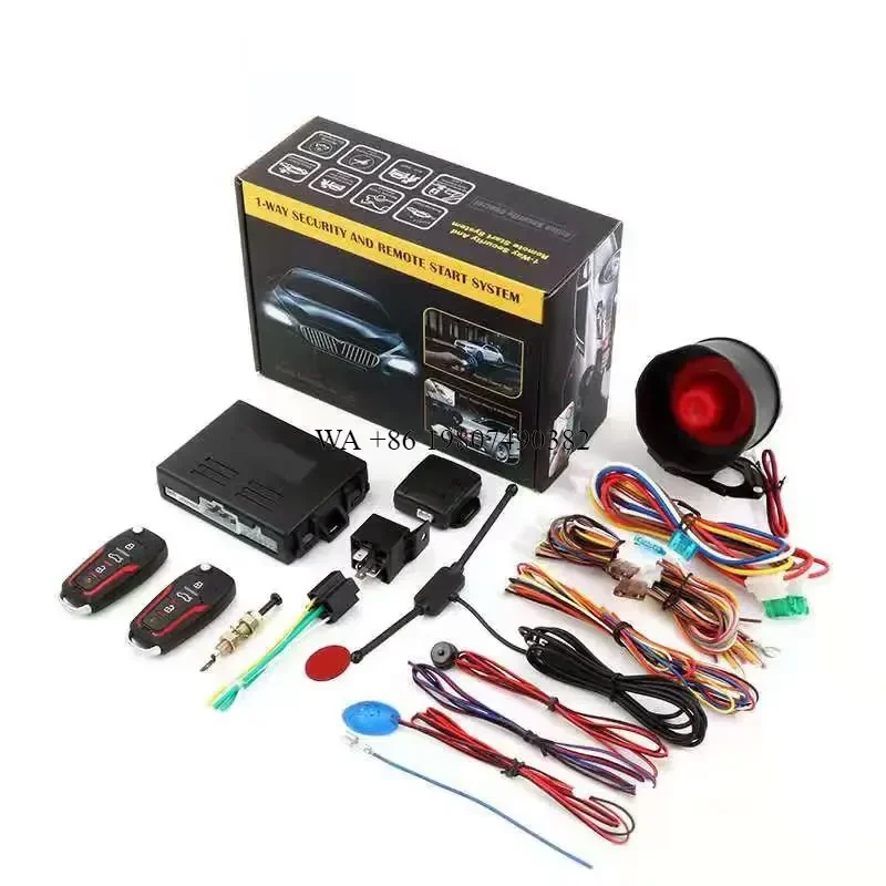 wmwmnu for 12V Universal One Way Car Alarm Security System Anti theft and Anti robbing System Drop Shipping