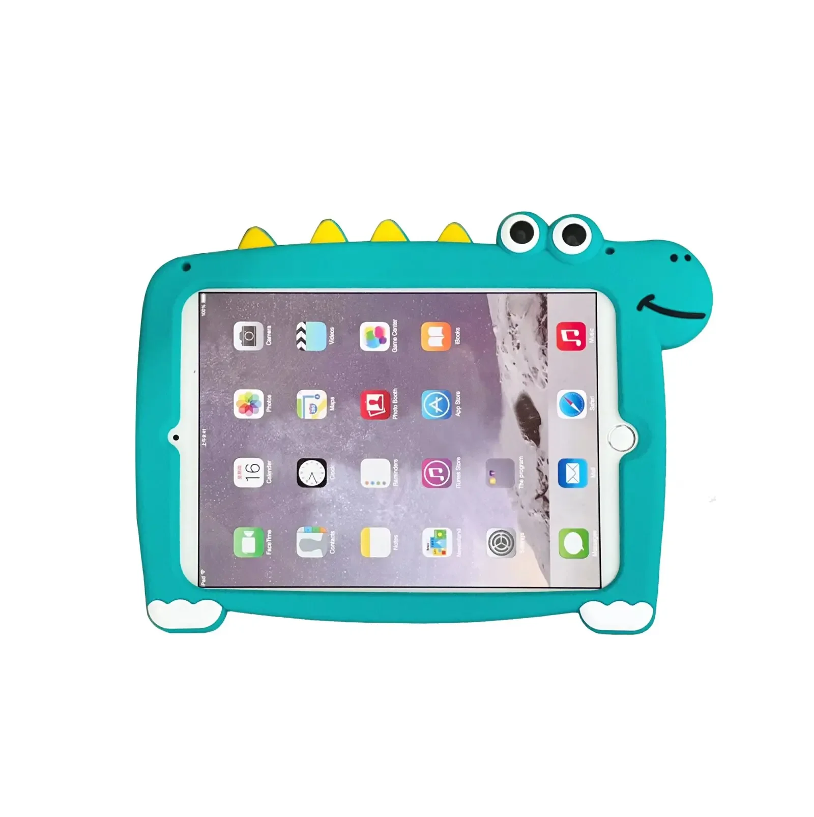 Kids Case for iPad 9.7 6th 5th Gen pro 9.7 Air 2 1 Cute Cartoon Hippo Shockproof Tablet Cover for iPad 2 3 4 5 6 Built-in Stand