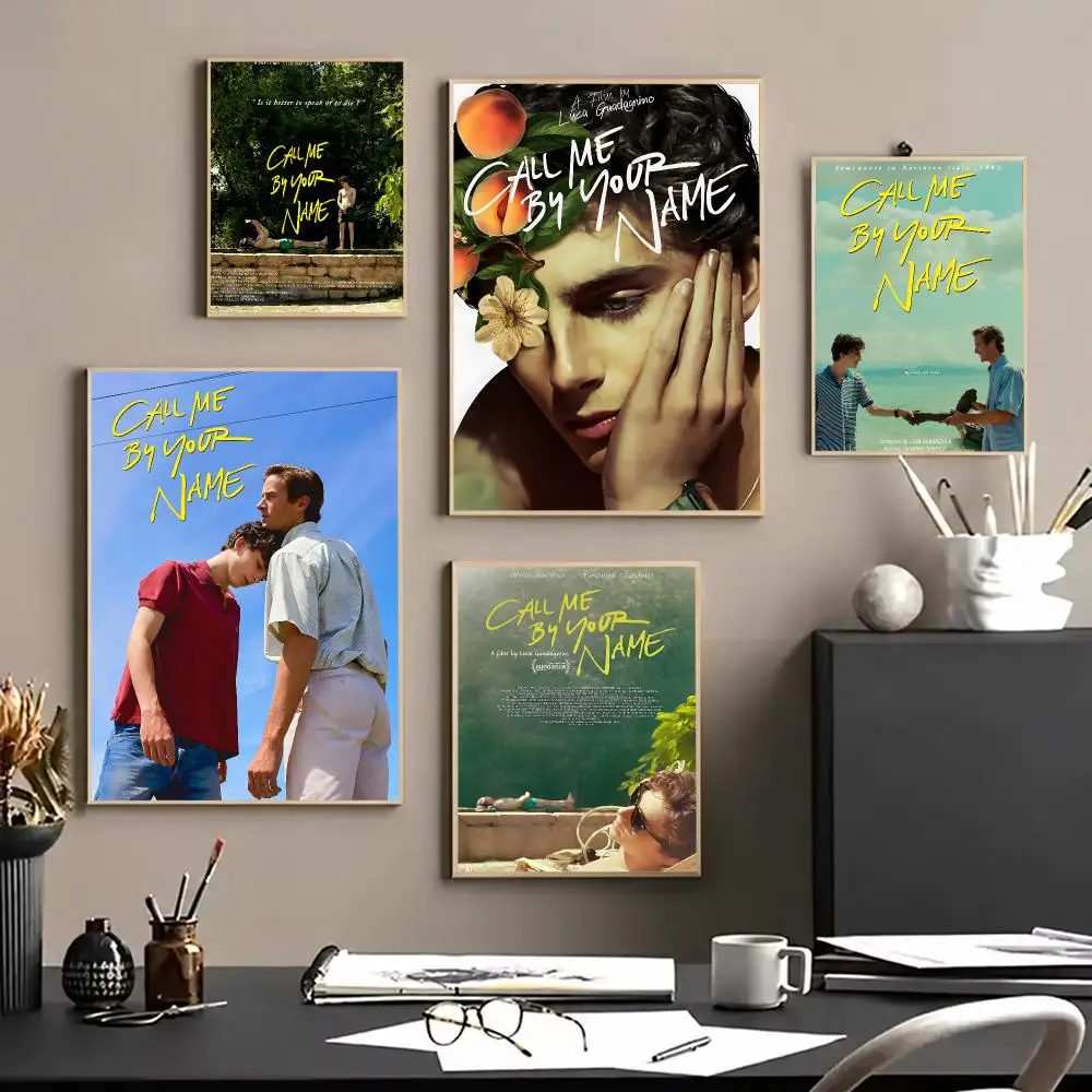 movie Call Me by Your Name Poster HD Self-Adhesive Waterproof Poster Wall HD Print Room Aesthetic Decoration Gift
