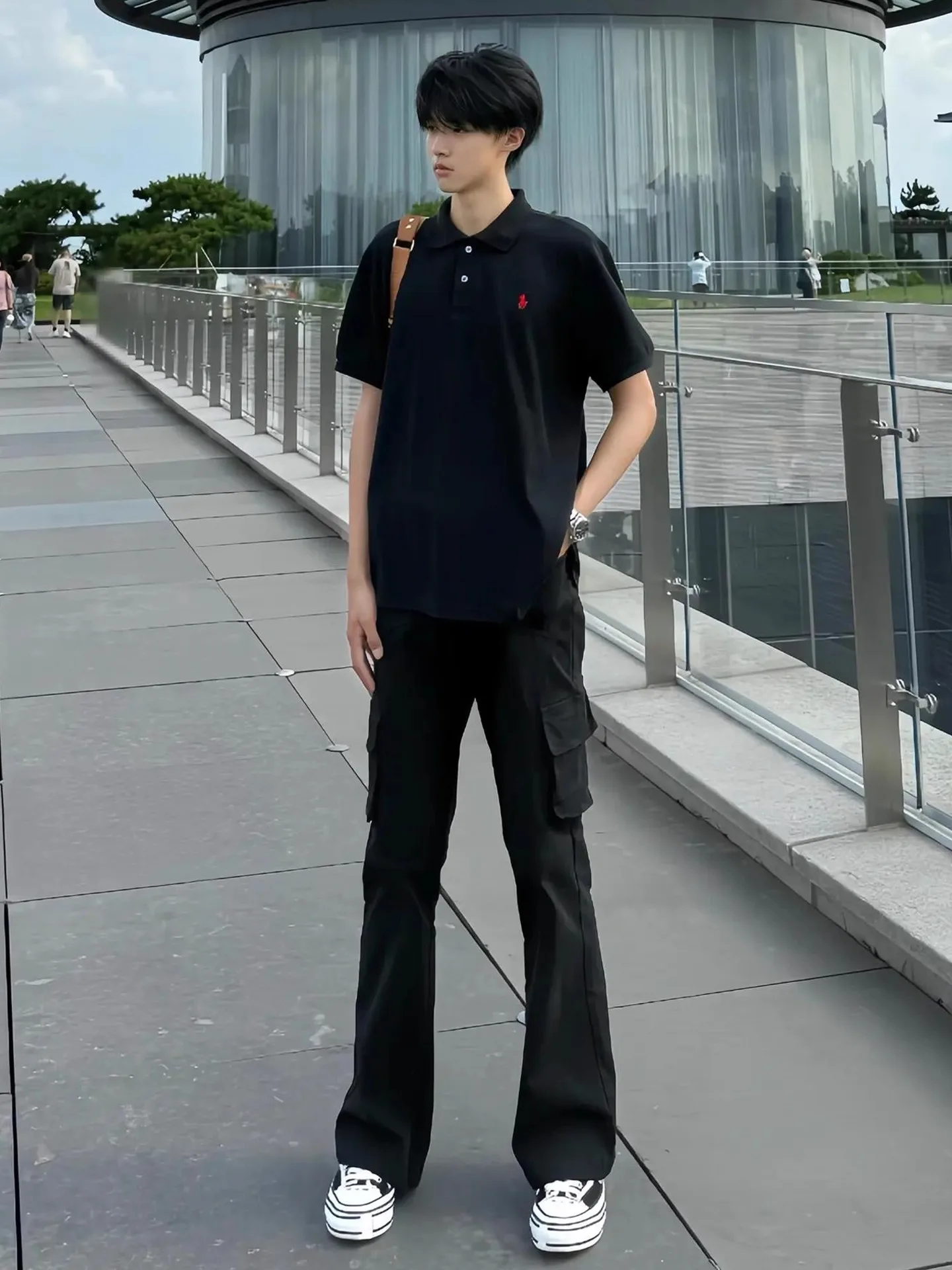 

Bla American High Street Workwear Jeans Men's Summer Cleanfit Flared Pants Slim Fit Long Trousers Straight Leg Jeans