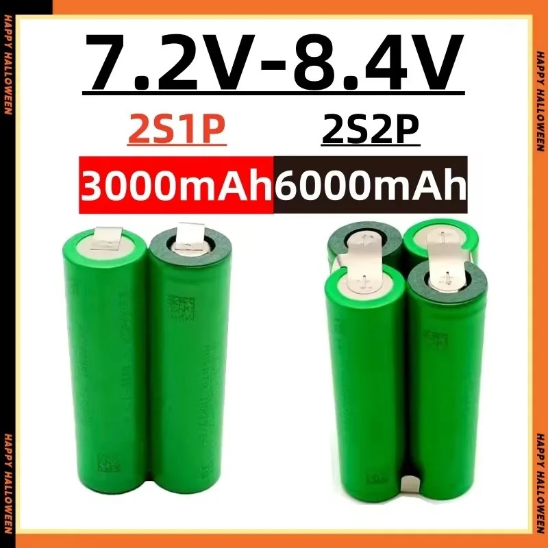 Możliwość dostosowania do akumulatorów wkrętakowych 10,8 V 12 V 14,4 V 18 V 21 V 18650 VTC6 3000-6000 MAh 2S 3S 4S 5S 6S Duża pojemność